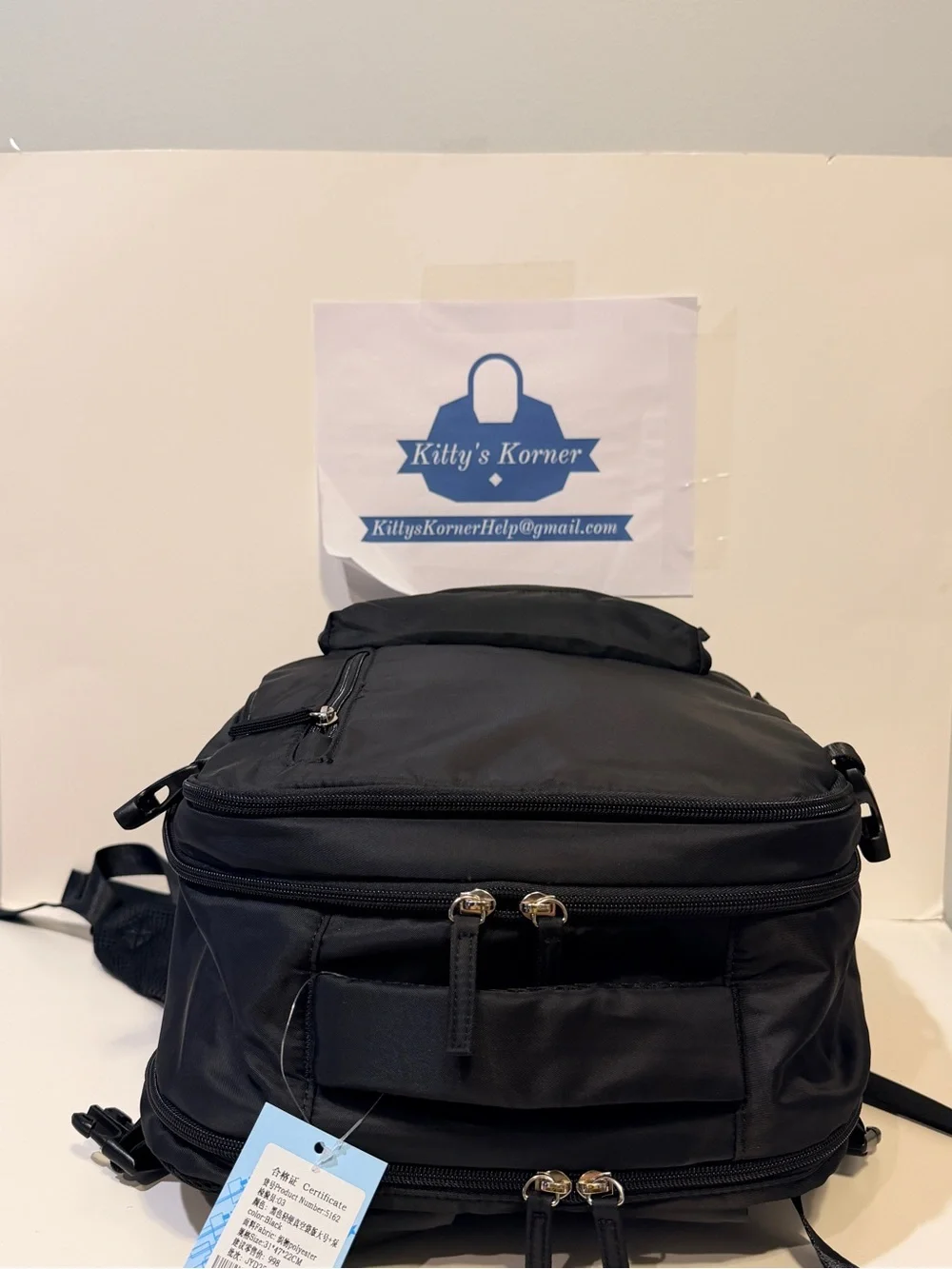 NWT WonHox Black Vacuum Seal Backpack Includes Air Pump